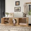 Merax Versteckter Katzenschrank, Katzentoilette Schrank mit Produktbild-Vorschau 2