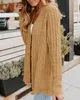 ASKSA Damen Strickjacke Langarm Grobstrick Cardigan Open Produktbild-Vorschau 3