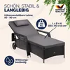 CASARIA® Sonnenliege mit Rollen 7cm Auflage Extra Breit Produktbild-Vorschau 2