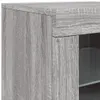 vidaXL Sideboard mit LED-Leuchten Grau Sonoma 60,5x37x67 cm Produktbild-Vorschau 12