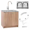 Stamar | Kuchenschrank, Sonoma, Eiche, 80 cm, Spüle, 2 Produktbild-Vorschau 1
