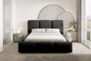 Polsterbett BUBBLE 200x200 cm Schwarz, Veloursbett Velluto Produktbild-Vorschau 3