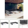 The Living Store 10-tlg. Garten-Lounge-Set mit Kissen Weiß Produktbild-Vorschau 1