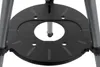 A close-up view of the base of a grill or barbecue, showing its circular plate with legs attached. Produktbild-Vorschau
