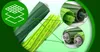 Close-up view of vacuum cleaner brush rolls and filters, with diagrams illustrating their layered structure and connection points. Voir les images du produit