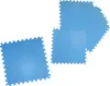 A stack of blue interlocking foam mats on a white background. Produktbild-Vorschau