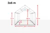 TOOLPORT Partyzelt Festzelt 3x6 m in weiß Professional PE Produktbild-Vorschau 5