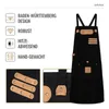 Canvas Arbeitsschürze, Grillschürze BBQ Kochschürze Art Produktbild-Vorschau 8