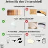 An infographic comparing different features of lamps, using checkmarks and crosses to indicate good and bad choices. Produktbild-Vorschau