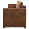 Side view of a brown sofa. Produktbild-Vorschau