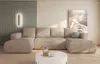Easy4You Lambi Hellbeige Ecksofa U-Form 338 x 89 x 164 cm Produktbild-Vorschau 1