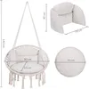 Diagram showing the dimensions of a hanging chair and its cushions. Náhled obrázku produktu
