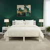 Lit double en bois 160x200 avec 2 matelas blanc pin Cadre Voir les images du produit 9
