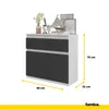 FURNICA - NOAH - Kommode / Sideboard mit 2 Schubladen und 2 Produktbild-Vorschau 2