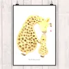 Mr. & Mrs. Panda Bild Giraffe Kind DIN A4 - Weiß - Produktbild-Vorschau 2