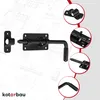 KOTARBAU® Zasuwa do Furtki 22 CM Rygiel do Drzwi Blokada Podgląd zdjęcia produktu 7