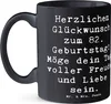 Mr. & Mrs. Panda Becher Spruch 82. Geburtstag - Schwarz - Produktbild-Vorschau 2
