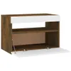 vidaXL Armoire TV avec lampes LED Chêne fumé 60x35x40 cm Voir les images du produit 9
