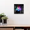 DEQORI Glasuhr 30x30 cm Zahlen 'Neon Gaming Symbole' Produktbild-Vorschau 4