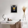 Gerahmtes Poster - Rahmen in heller Eiche - Gold Mund Produktbild-Vorschau 6