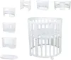 Dětská rostoucí postýlka 9v1 oval bílá + set Náhled obrázku produktu 26
