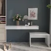 Etagère Vicco Sherry Blanc Haute brillance 120x12cm avec Voir les images du produit 1