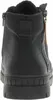 The back view of a black boot. Voir les images du produit