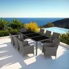 Tectake Gartenmöbel Set Menorca, 8 Personen, Grau, Produktbild-Vorschau 8