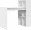 vidaXL Scrivania con ripiano Bianco 108 x 55 x 103,5 cm Anteprima dell’immagine prodotto 1