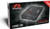 The image shows the packaging of a car audio amplifier. Podgląd zdjęcia produktu