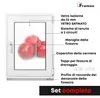 Finestra Framex per cantina Finestra in PVC Vetro satinato Anteprima dell’immagine prodotto 3