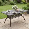 Tavolo da giardino COSTWAY 150x90 cm, tavolo da terrazza in Anteprima dell’immagine prodotto 2