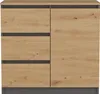 Komoda Malwa 1D3S/BA ANTRACYT ARTISAN Podgląd zdjęcia produktu 7