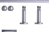 Gardinenstange Set, 1-läufig, ⌀ 19 mm, 160 cm, silber + Produktbild-Vorschau 1