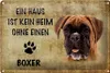 Blechschild Spruch 30x20cm Boxer Hund ohne kein Heim Produktbild-Vorschau 2