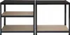 Regał metalowy 150x75x30 cm 5 półek czarny Podgląd zdjęcia produktu 2