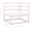 vidaXL 3-tlg. Garten-Lounge-Set mit Kissen Kiefer Produktbild-Vorschau 13