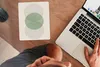MuchoWow® Mauspad Mousepad Kreis - Linien - Abstrakt - Grün Produktbild-Vorschau 3
