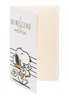 An open notebook with Snoopy on the cover. Produktbild-Vorschau