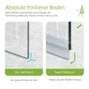 Comparison of a shower door seal before and after use, illustrating its effectiveness in keeping the floor dry. Podgląd zdjęcia produktu