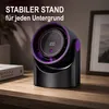 Stolní a nástěnný ventilátor, černý, s baterií, 5 Náhled obrázku produktu 10