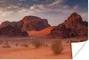 MuchoWow® Poster Wolken über den roten Bergen von Wadi Rum Produktbild-Vorschau 1