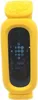 A yellow Fitbit Ace 3 fitness tracker with a black screen is shown against a white background. Produktbild-Vorschau