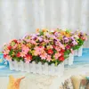 2pcs Künstliche Gerbera mit Holzzaun Unechte Daisy Produktbild-Vorschau 6