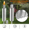 YARDIN Torches de jardin en acier inoxydable, Lot de 6, Voir les images du produit 6