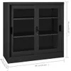 vidaXL Schrank mit Schiebetür Anthrazit 90x40x90 cm Stahl Produktbild-Vorschau 6