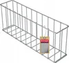 A metal garden border edge is shown against a white background. Voir les images du produit