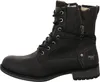 A black lace-up boot with a side zipper and a horse logo on the side. Produktbild-Vorschau