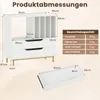 COSTWAY Plattenspielerständer, Plattenspielertisch mit Produktbild-Vorschau 3