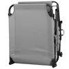 A folded gray sun lounger is shown from the side against a white background. Anteprima dell’immagine prodotto